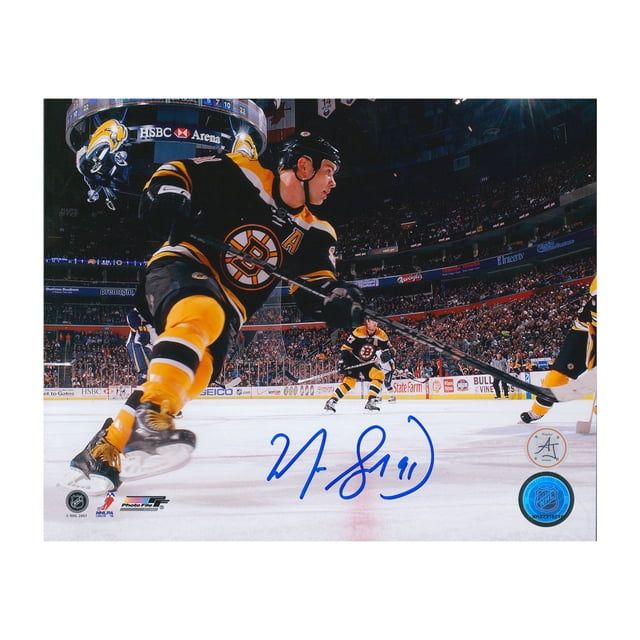 Marc Savard Autographed Boston Bruins Game Action 8x10 Photo
