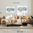thumbnail image 4 of Elephant Stock Underwater Beige Turtle Wall Art - Horizontal Canvas Wall Art - Living Room Wall Decor - Animal Canvas - White And Yellow Decor - 45" x 30", 4 of 8