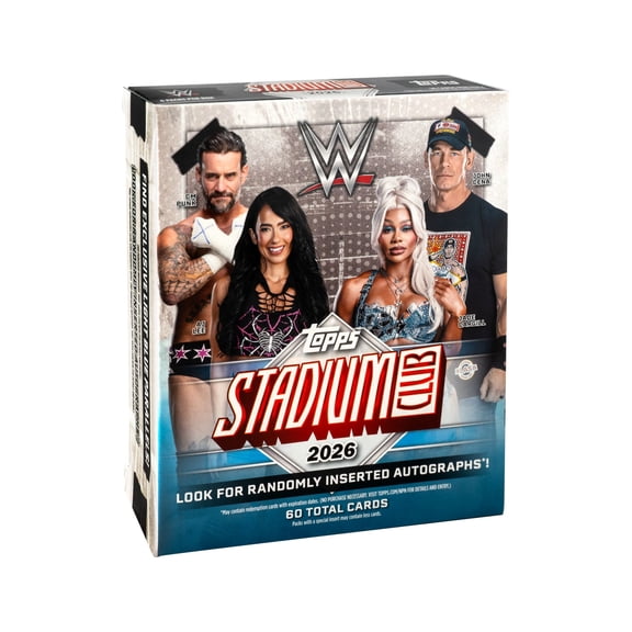 Collectible 2026 Topps Stadium Club WWE Trading Cards Mega Box