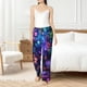 thumbnail image 4 of Fotbe Magic Colorful Forest Leaves Pantalones de Pijama para Mujer, Pantalones de Dormir, Pantalones Pj con Cordón y Bolsillos-XX-Large, 4 of 6