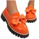 thumbnail image 4 of Mujeres Negro Muñecas Estilo Casual Grueso Vendido Muñecas de Cuero Patente, Mujeres Más Tamaño Primavera Verano Cómodas Zapatillas de Arco Zapatos, 4 of 9