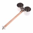 thumbnail image 4 of Bird Cage Bowl Set Double-bowl Parrot Cup Food Water Bowl with Perch, 4 of 4