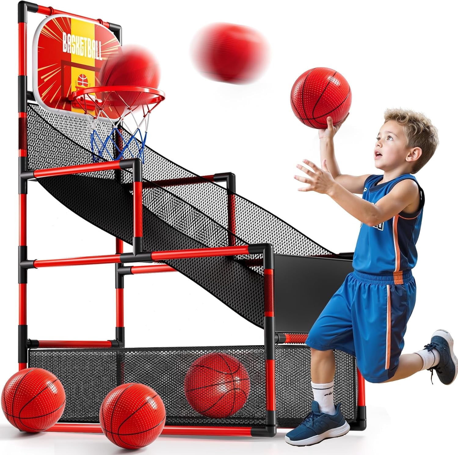 Franklin Sports Shot Clock Hoops Over the Door Basketball Game