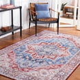 thumbnail image 3 of SAFAVIEH Tucson Jennica Traditional Machine Washable Area Rug, 8' x 10', Blue/Red, 3 of 9