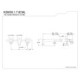 thumbnail image 5 of Kingston Brass KS6050CML Manhattan Two-Handle 3-Hole Wall Mount Roman Tub Faucet in Matte Black, 5 of 7