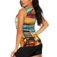 thumbnail image 3 of Balery Beach Umbrella Sunset Camiseta sin mangas estampada ligera para mujer, tops de entrenamiento sin mangas, camisetas de yoga transpirables de secado rápido.-Medium, 3 of 7