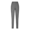 thumbnail image 3 of Leggings Women Elastic Waistband Gym Yoga Pants Thermal Leggings (Grey M), 3 of 4