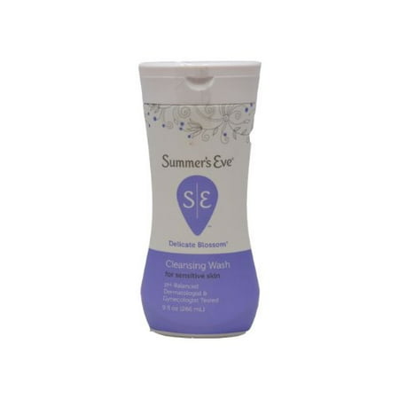 Summer's Eve Feminine Wash For Sensitive Skin w/Delicate Blossom Fragrance Feminine Intimate Wash, 9 oz