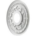 thumbnail image 4 of Ekena Millwork 13"OD x 3 1/2"ID x 3/4"P Baltimore Thermoformed PVC Ceiling Medallion (Fits Canopies up to 5 1/4"), Bright Coat Chrome, 4 of 10