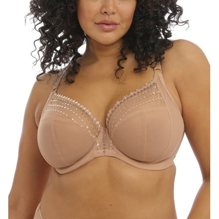 Elomi Matilda Banded Plunge Underwire Bra (8900) 34HH Cafe au Lait