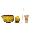 thumbnail image 3 of 4x Bambú Matcha Watch Matcha Bowl Tea Té que prepara utensilios Cuchara de matcha tradicional japonesa para amantes del té Juego de té hecho a mano Amarillo, 3 of 9