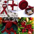 thumbnail image 2 of 5 Pcs Checkered Plaid Ribbon, Gingham Design for Floral, Craft, Holiday Decoration 5CM WIDE, 2 of 4