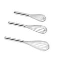 thumbnail image 1 of Xingzhi 3pcs Stainless Steel Whisk Rust-proof Wire Set Egg Beater Manual Sturdy Kitchen Egg Whipper, 1 of 8