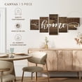 thumbnail image 4 of Elephant Stock Home Typography Wall Sign Wall Art - Horizontal Multi Panel Canvas - Living Room Wall Decor - Wall Signs Multi Panel - Brown And White Decor - 36" x 15", 4 of 4