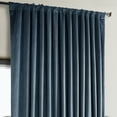 thumbnail image 5 of HPD Half Price Drapes Avalon Blue Heritage Plush Velvet Room Darkening Curtains for Bedroom & Living Room Curtains (1 Panel), Window Curtains 120 inches long, Extra Wide Curtains & Drapes, 100W X 120L, 5 of 10