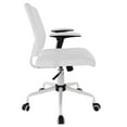 thumbnail image 3 of Modway Lattice Vinyl Office Chair in White, 3 of 10