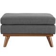 thumbnail image 3 of Modern Contemporary Fabric Ottoman , Grey, Fabric, 3 of 4