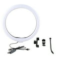 thumbnail image 2 of Selfie Ring Light, 3000-6000K Stepless Dimming USB Plug Portable Ring Light 10W 13 Inch with 1/4 inch Adapter for Streaming, 2 of 7