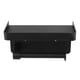 thumbnail image 5 of Soporte de pared minimalista para almacenamiento en el baño, soporte de papel higiénico impermeable de acero inoxidable negro con estante, 5 of 8