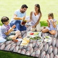 thumbnail image 4 of Coolnut Extra Large Outdoor Picnic Blanket, Baseball Balls Waterproof Beach Blanket Sand Free Foldable Picnic Mat for Camping,Park,Beach,Hiking, 4 of 6