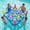 Blue, variant on Livhil Pool Games Inflatable Pool Toys Tic Tac Toe Game