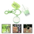 thumbnail image 4 of 2Pcs Tea Keychain Liquid Quicksand Keychains Milk Tea Bag Pendants Kawaii Cute Accessories For Backpacks Green, 4 of 7