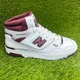 thumbnail image 1 of New Balance 650R Mens Size 8.5 White Burgundy Basketball Leather Shoes Sneakers, 1 of 6