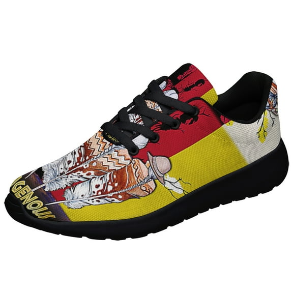 Native American flag Indigenous Shoes Sneakers for Women Men Black Size 3.5