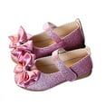 thumbnail image 4 of Zapato de Vestido de Niña, Cuero Sintético Exquisito de Moda Transpirable Elegante Elegante Linda Niña Zapatos de Brillo 1 Par para Su Rendimiento, 4 of 8