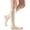 Wheat, variant on mediven sheer & soft for Women, 15-20 mmHg Calf High Open Toe Compression Stockings, Natural, I-Standard
