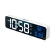 thumbnail image 2 of Reloje Digital LED Grande Para El Reloj Electrónico De Dormitorio Con Termómetro 2 Alarmas Función De Repetición De 5 Niveles Relojes De Espejo De Montaje De Pared USB Para El, 2 of 7