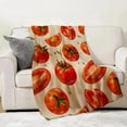 thumbnail image 2 of Tomato Blanket Gifts - Tomato Soft Fleece Throw Blankets - Perfect for Kitchen Decor, Gardeners, and Food Lovers - 60x80 Inches, 2 of 6