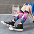thumbnail image 5 of Naloa Rainbow Poodle Urban Street Knee Socks, High Socks Long Stretchy Sock Women Knee High Stocking, Long Socks for Women, 5 of 6