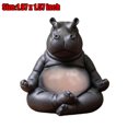 thumbnail image 2 of 1.97" Yoga Master Hippo Statue, Home Desk Decor, Resin Sculpture, Whimsical Gift, Humorous Yoga Pose, Decorative Accent, Conversation Starter, 2 of 9