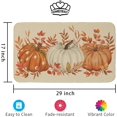 thumbnail image 2 of Fall Door Mat Pumpkins Doormat for Indoor Outdoor, Autumn Decor Rug for Outside Porch Entry Front Entrance 17x29 Inch (Orange), 2 of 6
