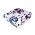 thumbnail image 3 of Horizontal Flannel Blanket Is Light Warm Soft Anti-Pilling Anti-Wrinkle Anti-Allergy And No Hair Loss For Bed And Sofa Camping Travel Festive Cute Sugar Skulls (4), 3 of 8