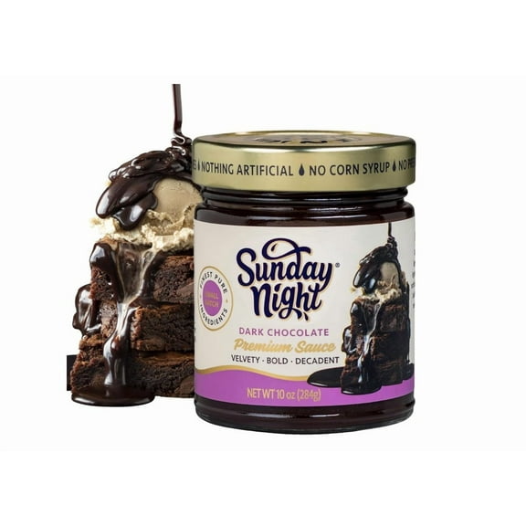 Sunday Night Dark Chocolate Premium Sauce, 10 Oz - Pack Of 2