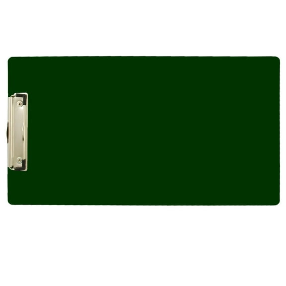 8.5x14 Clipboard Acrylic Panel Featuring a Low Profile Clip Green