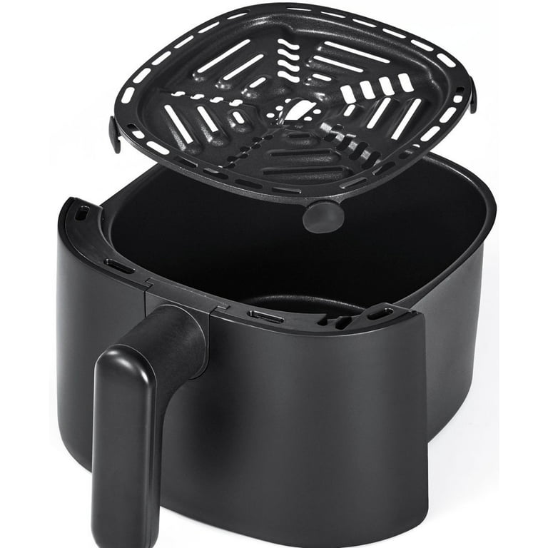  Crux 3QT Digital Air Fryer, Faster Pre-Heat, No-Oil Frying,  Fast Healthy Evenly Cooked Meal Every Time, Dishwasher Safe Non Stick Pan  and Crisping Tray for Easy Clean Up, Stainless Steel 