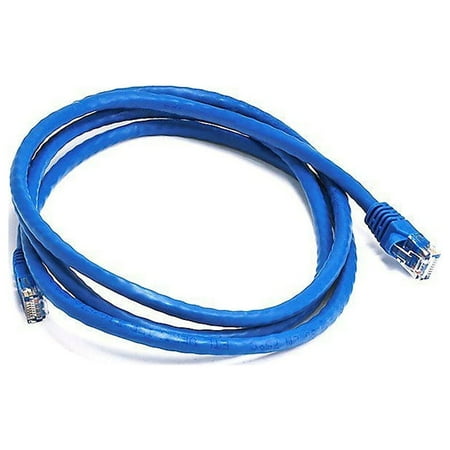 UPC: 0844660033769 | Monoprice Patch Cord Cat 5e Booted Blue 5.0 ft. 3376