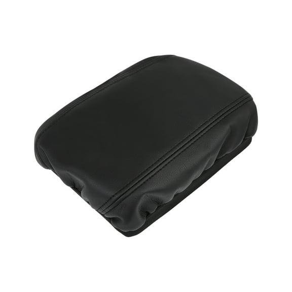 Microfiber Leather Center Console Lid Box Armrest Cover Skin Black with Elastic for Honda Civic
