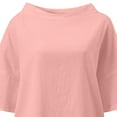 thumbnail image 4 of Birdeem T-Shirt à Manches Courtes pour Femmes, en Coton Vintage et Uni, Col Rond, Style Élégant, 4 of 6
