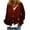 C, variant on Christmas Cardigan for Women Xmas Tree Print Fleece Cardigans Holiday Button Down Jacket S