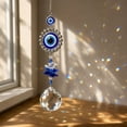 thumbnail image 6 of Cheapark Evil Eye Crystal Suncatcher Pendant, Window Balcony Garden Wall Hanging Ornament for Home Festival & Gifting Decor, 14.96in, 1 Pack, 6 of 8