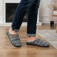 thumbnail image 2 of Ecetana Mens Slippers Memory Foam Warm House Slippers for Men Non Slip Fuzzy Shoes, 2 of 7