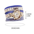 thumbnail image 3 of Women Watch Bling Bling Fashion Jewelry Crystal Diamond Rhinestone Ladies Watches Steel Band Round Dial Analog Clock Classic Quartz Female Charm Bracelet Dress Wristwatches, 3 of 9