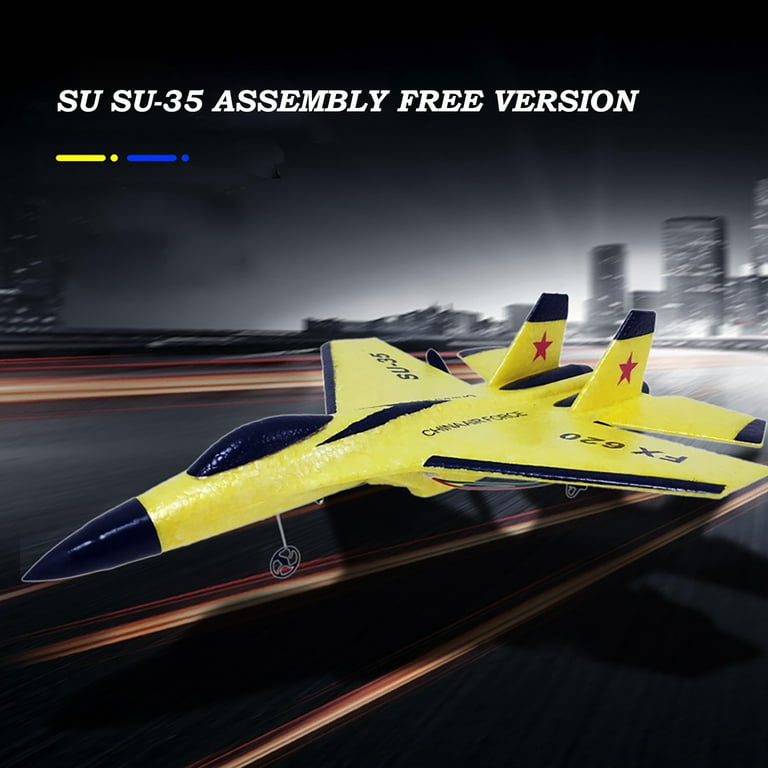 SU-35 RC Jet Fighter Airplane - 2.4G Remote Control Stunt Plane, EPP Foam, For Beginners & Kids