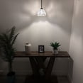 thumbnail image 4 of Tiffany Mini Pendant Lights White Stained Glass Flowers LED Bulb Included 8"W*8"D*60"H, 4 of 7