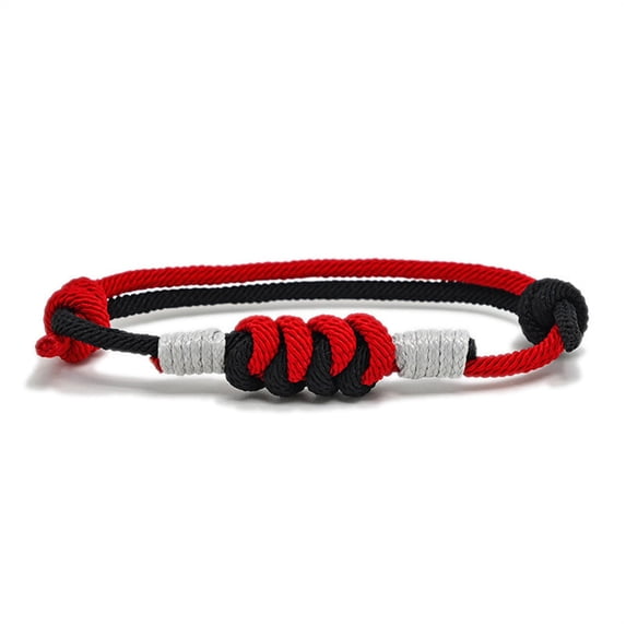 Kokovifyves Spring and Summer Decorations Milan Thread Knitting Diamond Knot Friendship Hand Rope Hand Knitting Snake Knot Girlfriend Hand Rope Chinese Bracelet