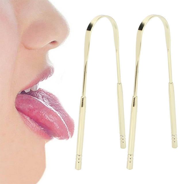 2 PCS Tongue Scraper Stainless Steel Tongue Cleaner, U Shaped Tongue Cleaning Brush Mouth Cleaning Tool For Tongue Cleaning Tongue Hygiene Management Mouth Cleaning